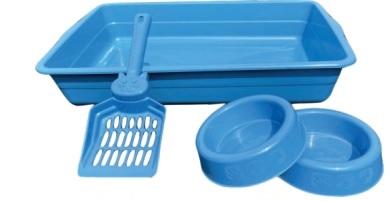 BAND AREIA GATO ALTA - 4PÇS AZUL