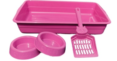 BAND AREIA GATO ALTA - 4PÇS ROSA