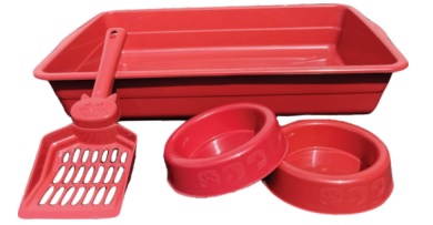 BAND AREIA GATO ALTA - 4PÇS VERM