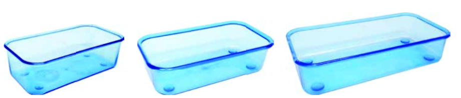 BANH PASS PL RETANG AZUL 600ML GD C/12UN- 410