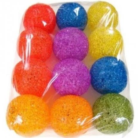 BOLA GATO C/ GUIZO 4,8CM PEQ C/ 12UN - 340