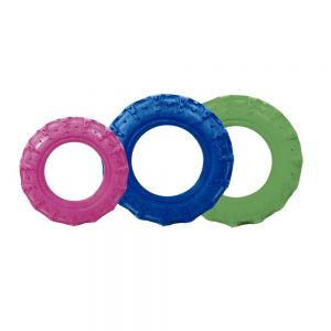 BRINQ BORR PNEU COLOR MACIÇO 12CM MÉD