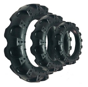 BRINQ BORR PNEU PRETO MACIÇO 14CM GDE