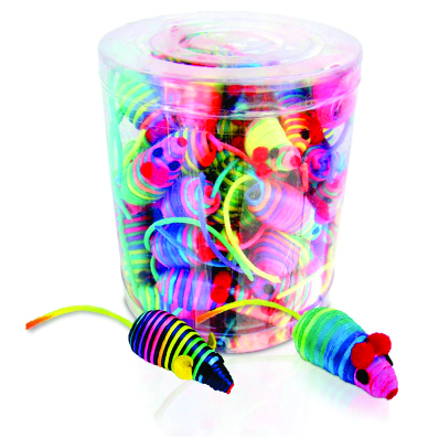 BRINQ GATO RATO POLIEST COLOR C/60UN - 340