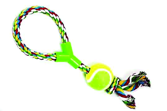 BRINQ CORDA TORC C/ BOLA TENIS/PUNHO-J1016