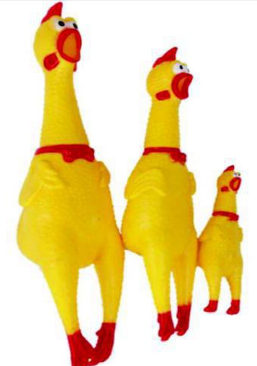 BRINQ VINIL GALINHA  MÉD C/20UN - 820