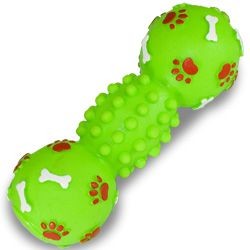 BRINQ VINIL HALTERES PATA OSSO 24CM GIG