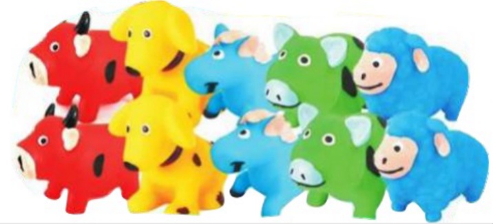 BRINQ VINIL KIT SORTIDOS PEQ C/ 12UN - 650