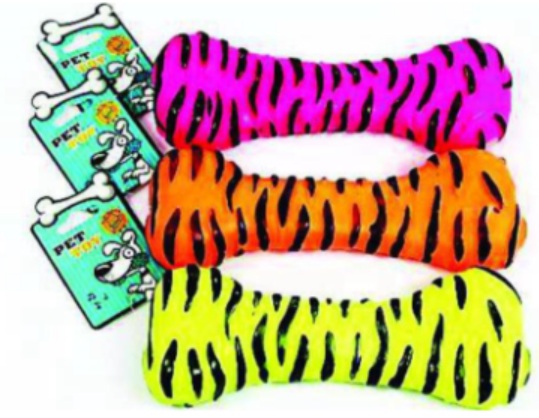 BRINQ VINIL OSSO FRIZADO ZEBRA - J0900