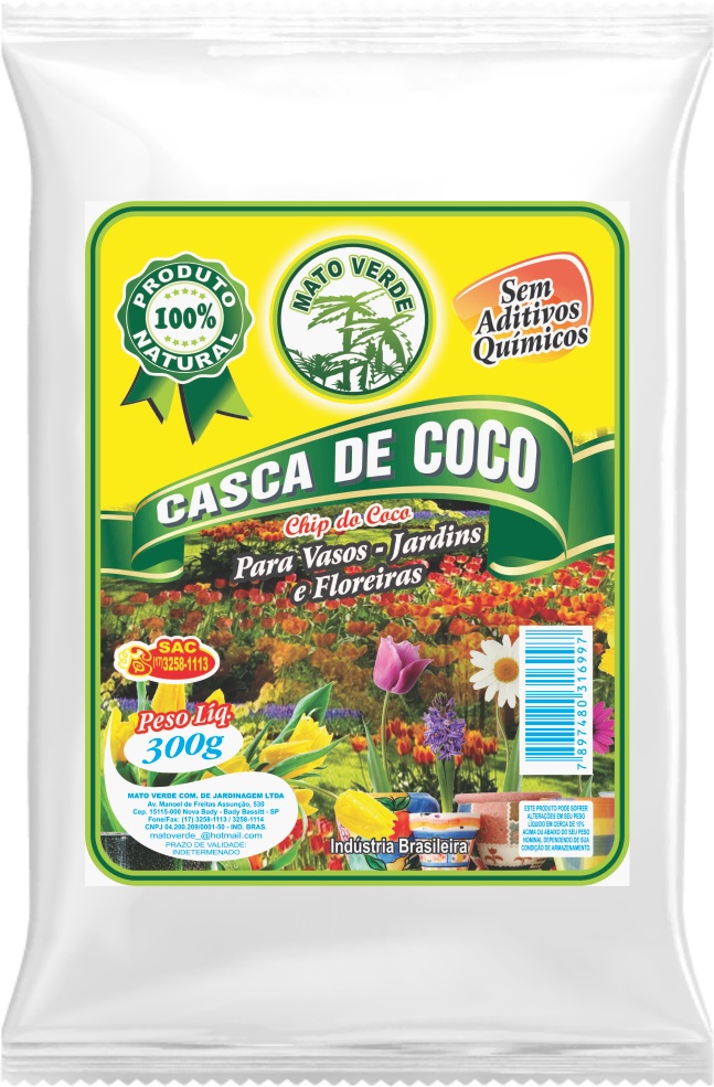 CASCA DE CÔCO 300GR - CHIP DO CÔCO - 3093