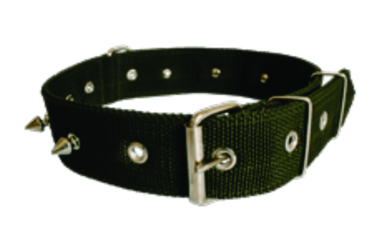 COLEIRA NYLON DUPLA COM CRAVOS Nº 06