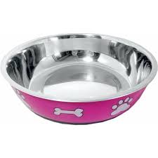 COMED CÃES INOX TIGELA  910ML - R1397 ROSA