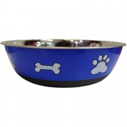 COMED CÃES INOX TIGELA  910ML - R1428 AZUL