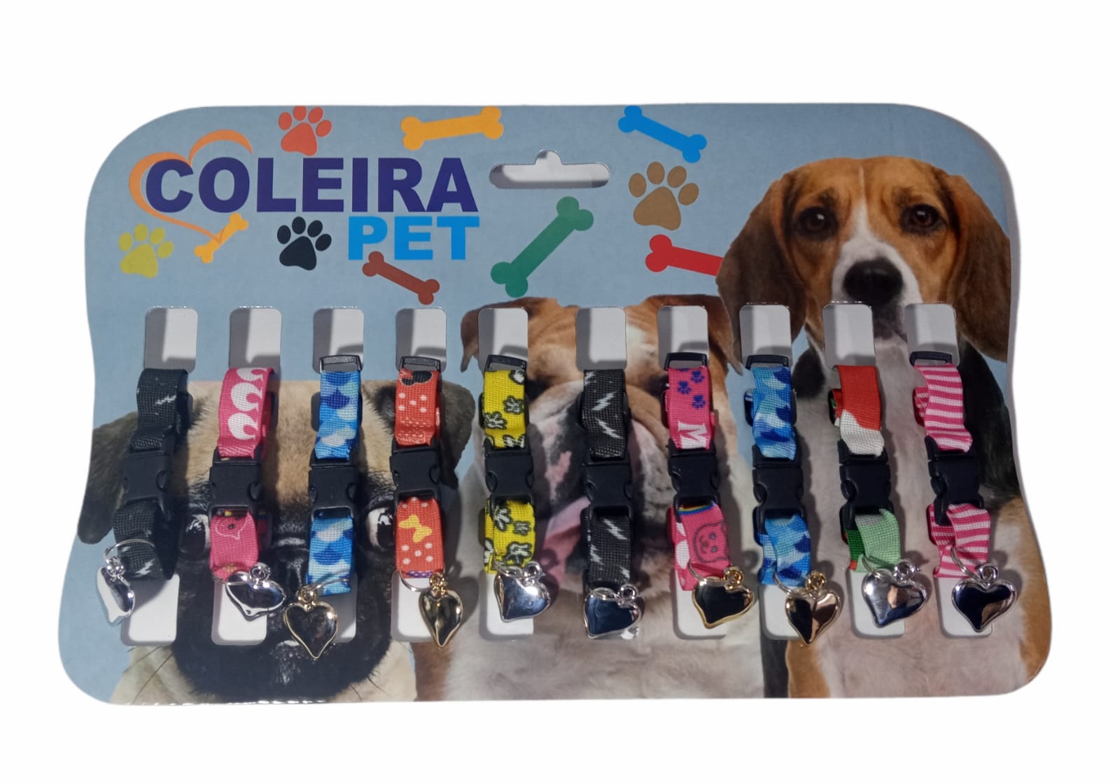 DISP COL GATO ELÁST SEDA CORAÇAO C/10UN-350