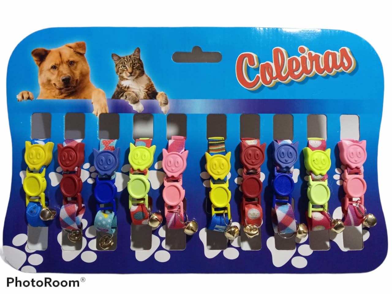 DISP COL GATO ELÁST SEDA GUIZO LUXO C/10U-600