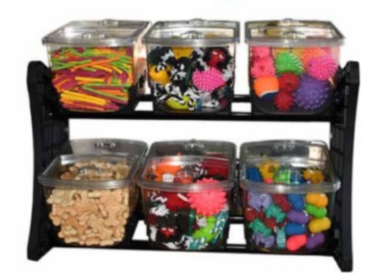 MOVEL PDV 3COMP X 2BASE BLACK - BALCAO