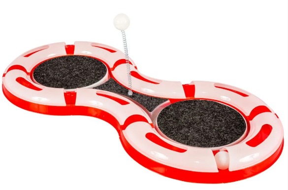 PISTA CAT GP BALL C/ GUIZO (8P) VERM C-78