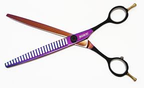 TESOURA P/ TOSA AÇO 440 - TUBARÃO SEMI DENT 8"