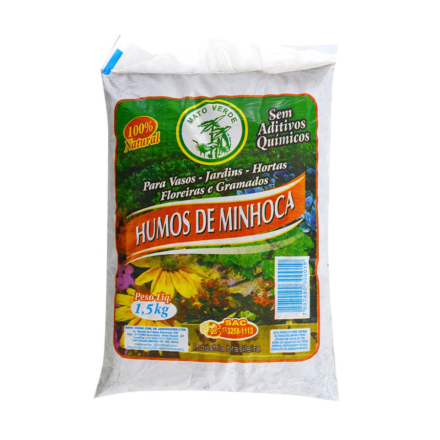 HUMUS DE MINHOCA 1,5KG C/20UN - 1000