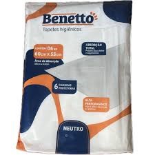 TAPETE HIGIENICO BENETO 60X55 C/6UN - 165