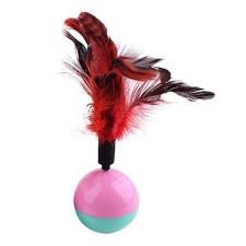 BRINQUEDO GATO BALL PENAS - J1509